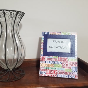 3x5 Cousins Themed - Hand Decorated Picture Frame