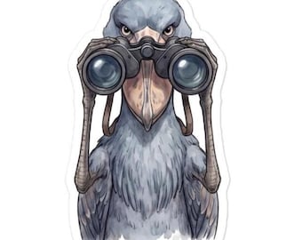 Bird Nerd Sticker | Shoebill Sticker Gift for Birder