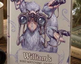 Personalized Bird Watching Journal | Shoebill Design, Birder Gift