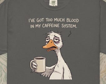 Goose Dad Shirt - Funny Gift for the Tired Dad Fueled by Caffeine | Comfort Colors Tee