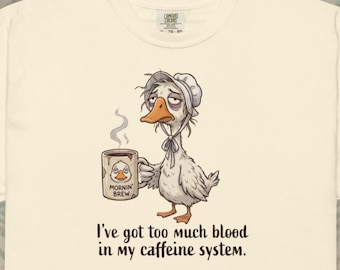 Tired Goose Mama Needs Coffee Shirt – Funny Caffeine Mom Tee