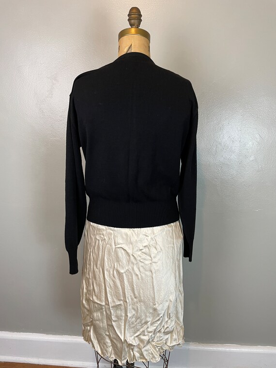 Black Pearl Sweater / 50's - 60’s / medium pinup - image 6