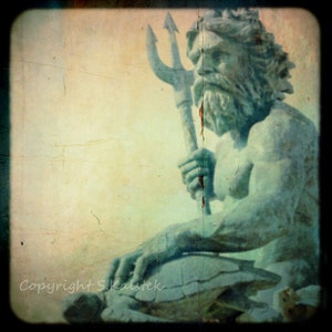 Neptune Photograph Greek Mythology God of the Sea King Neptune image 1