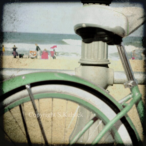 mint green vintage bike