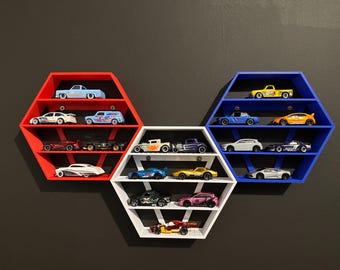 Expositor de coches Hot Wheels y Matchbox - Montaje en pared