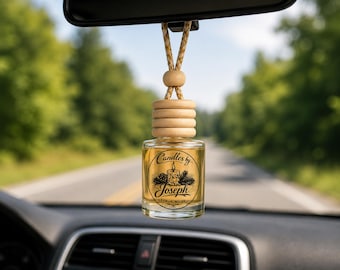 Hanging Car Air Freshener, Refillable Long Lasting Car Scent Diffuser, Mix & Match scents