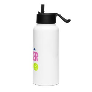 Pickleball Water Bottle, Gift for Pickle Baller, Pickle Ball Gifts