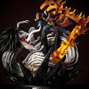 Dark Raven Warrior Inspired STL 3D Figurine | Anime Ninja Collectible Statue Stl | Resin & FDM Printable Model STL I Epic Battle Pose Stl