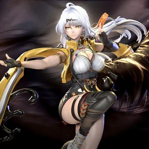 Sexy Yixuan 3D Print Figurine STL | Elegant Warrior Girl Stl Statue | Resin Model Stl Digital Download | Collectible Anime Figurine Stl
