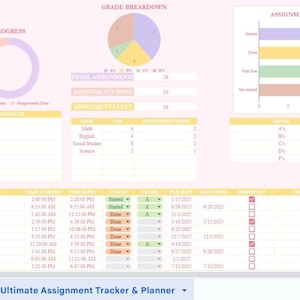 Ultimate Assignment Tracker & Planner - Stay Organized and Boost Grades