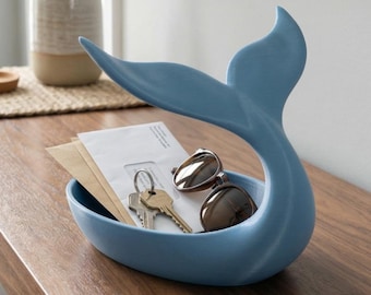 Whale Tail Catchall Tray | Ocean Decor | Jewelry Dish | Coastal Home Accent