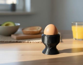 Low Poly Egg Cup Holder | Geometric Modern Kitchen Decor Stand
