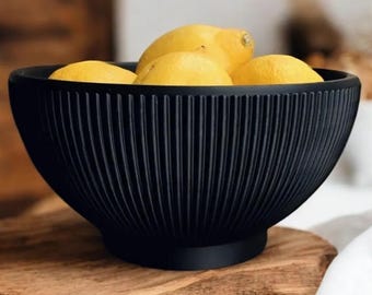 Cuenco de diseño acanalado "Lemony Beauty"