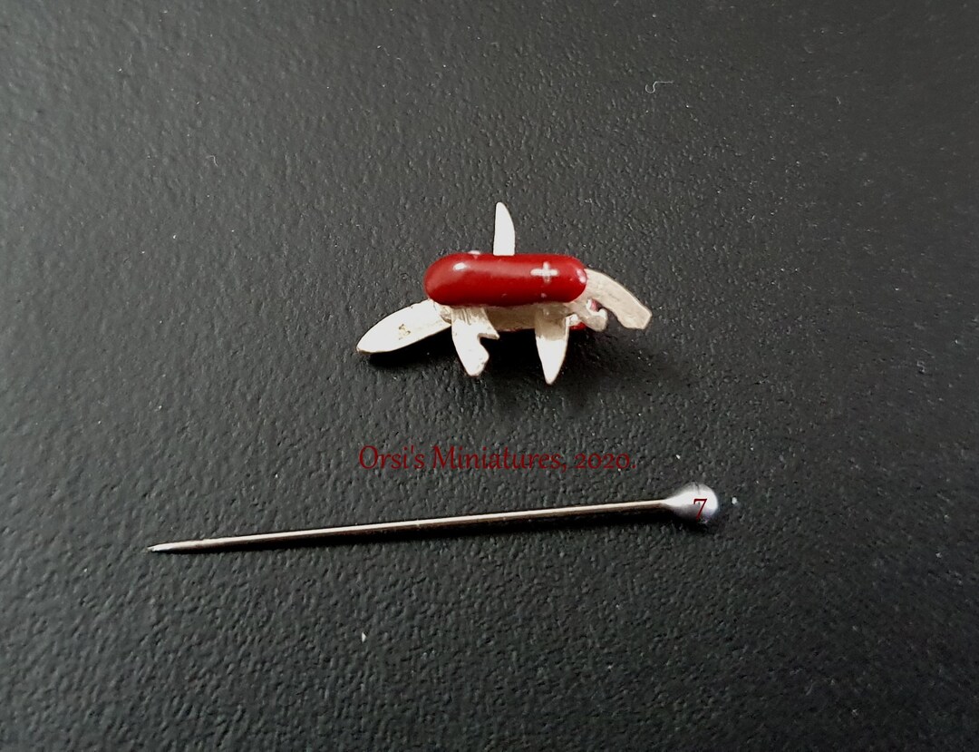 Miniature Swiss Army Knife in 1 Inch 112 Scale Etsy