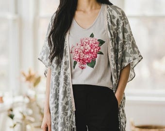 Upcycled Poncho-T-Shirt