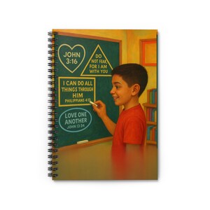 Faith-Based Spiral Notebook: Inspiring Scripture Quotes Journal