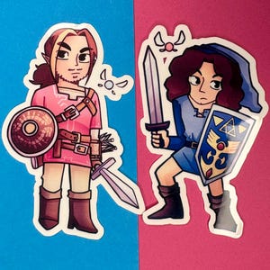 ZELDA game grumps - glossy stickers