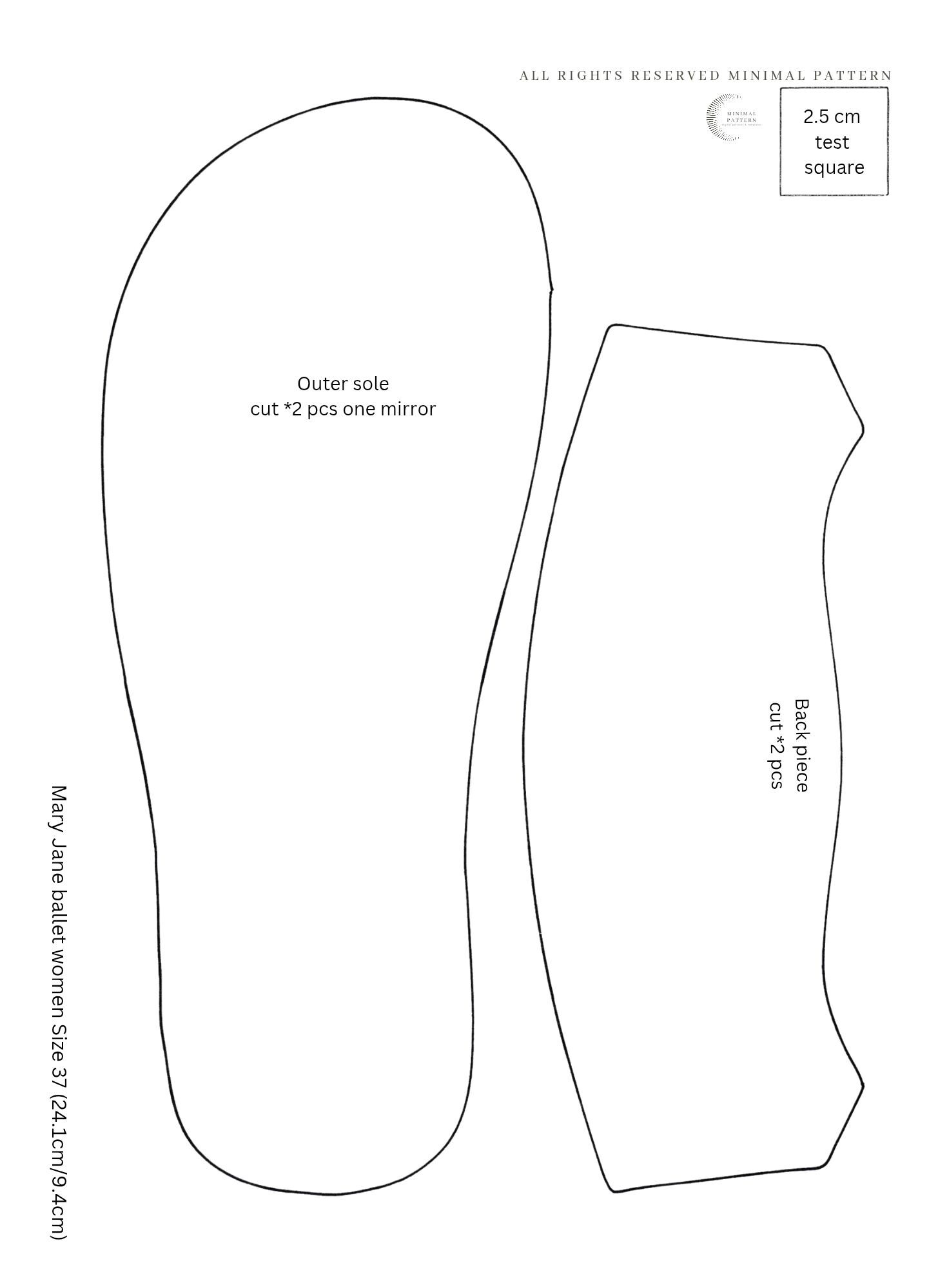 Barefoot Mary Jane Sewing Pattern: Minimalist DIY Ballet Slippers (PDF ...