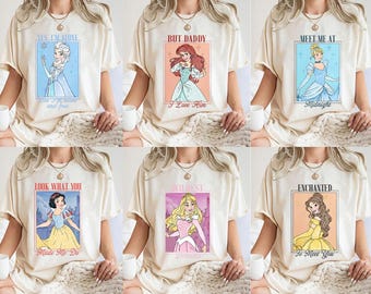 Vintage Disney World Princess Tee, Meet Me At Midnight Cinderella Tee, But Daddy I Love Him Shirt, Disney Princess Shirt, Magical Parks