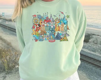 Disneyland Sweatshirt, Mickey And Friends Hoodie, Disney Trip Hoodie, Magic Kingdom Hoodie, Disney Sweatshirt, Epcot Sweatshirt