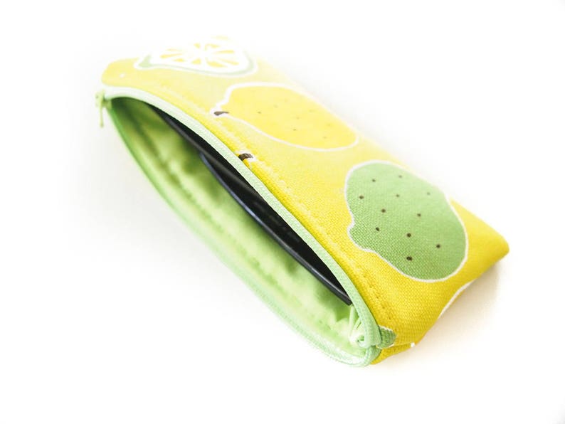 Citrus Lemons and Limes Glasses Spectacles Pencil Case