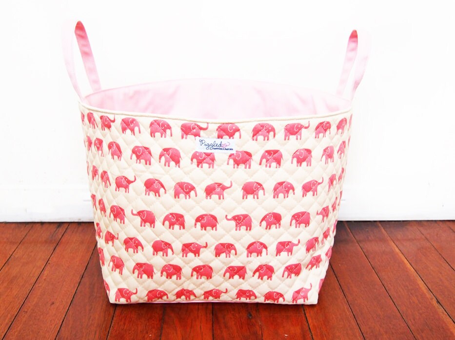 ExtraLarge Fabric Storage Box / Fabric Basket / Tote Bag Etsy