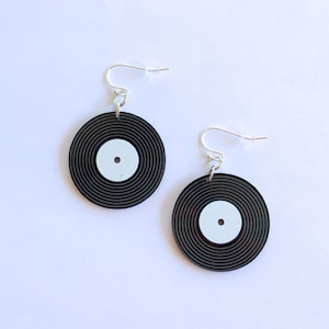 Vinyl Record Earrings