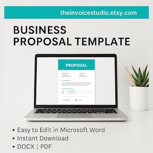Editable Business Proposal Template: Professional PDF & DOCX Download