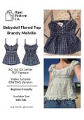 BABYDOLL FLARED TOP (A4 & Us Pattern) product logo