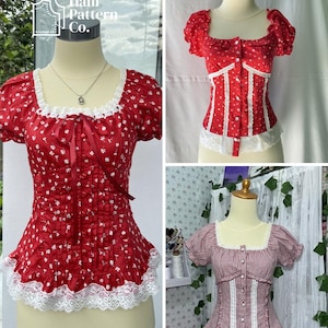 BABYDOLLTOP SEWING PATTERN | A4 & Us Letter Paper Size image 7