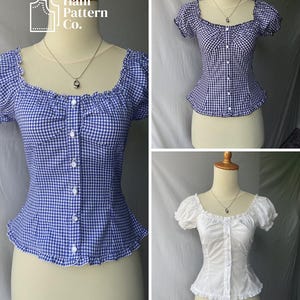 BABYDOLLTOP SEWING PATTERN | A4 & Us Letter Paper Size image 10