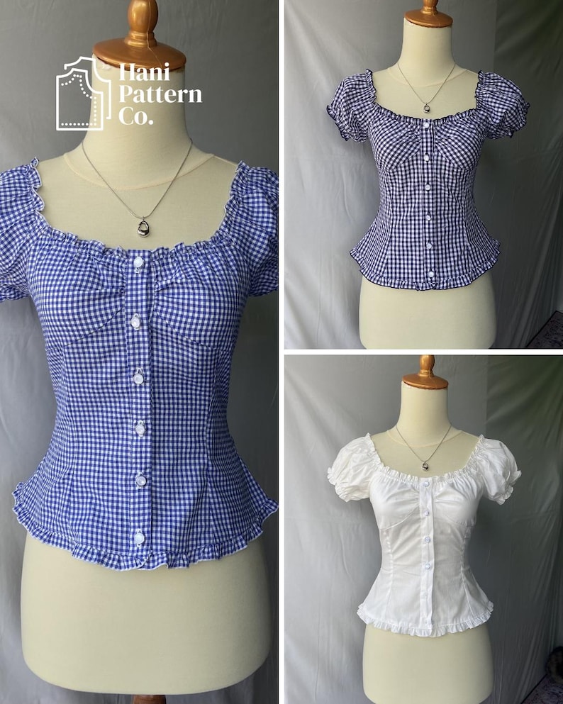 BABYDOLLTOP SEWING PATTERN | A4 & Us Letter Paper Size image 10