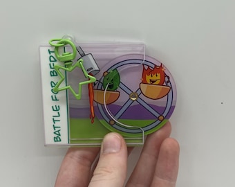 Firey and Leafy Ferris Wheel Spinner Keychain (bfdi) - Etsy