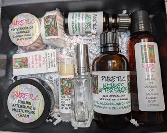 Men's Luxury Spa Gift Set, Aromatherapy Self Care, Travel Size