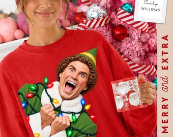 Buddy the Elf PNG, Funny Christmas PNG, Holiday Elf Shirt Design, Christmas Movie Inspired PNG, Festive Elf Sublimation, Xmas png