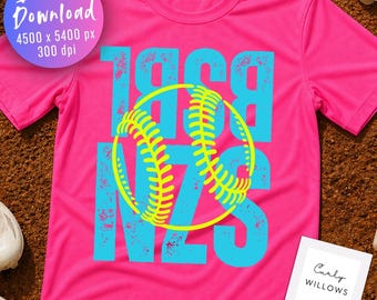 BSBL SZN PNG, Baseball Season Shirt Design, Trendy Sports Graphic, Softball Baseball png, Game Day Shirt Sublimation File