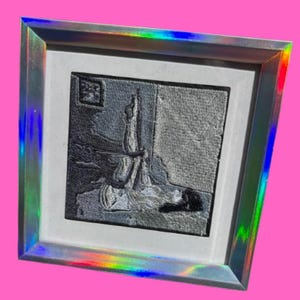 framed embroidery art
