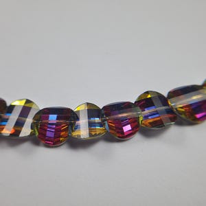 Vintage Swarovski Pagoda or Potato Chip Beads 10mm Volcano 5107, Rare, DS & Co Original