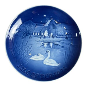 Bing & Grondahl Plate - 1974 Christmas in the Village