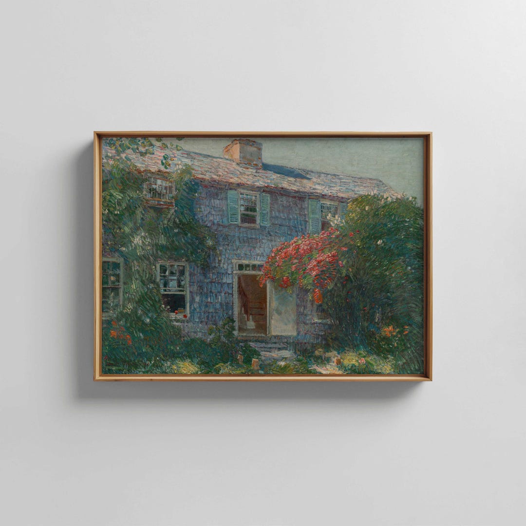 Cottage House Garden Wall Decor • Vintage Romantic Rustic Floral ...