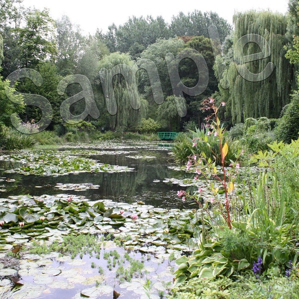 France 2009 - Monet's Water Lilies with Bridge (2 images included)