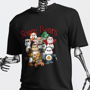 Scare Bears Group Unisex Tee | Cute Graphic T-Shirt | Grim Within