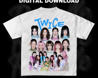 Twice T-shirt PNG Design, Retro K-pop Tee (digital Download) - Etsy