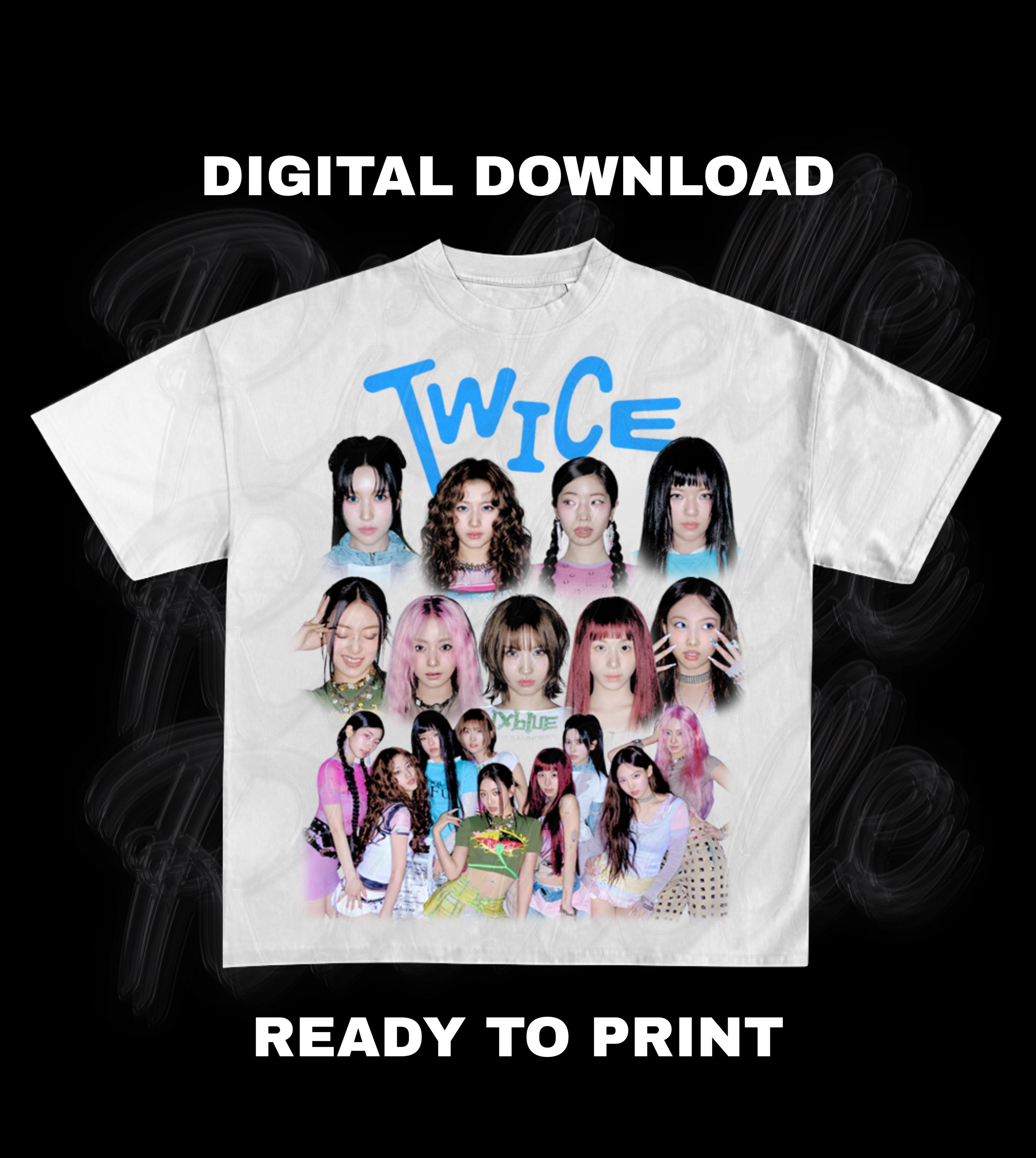 Twice T-shirt PNG Design, Retro K-pop Tee (digital Download) - Etsy