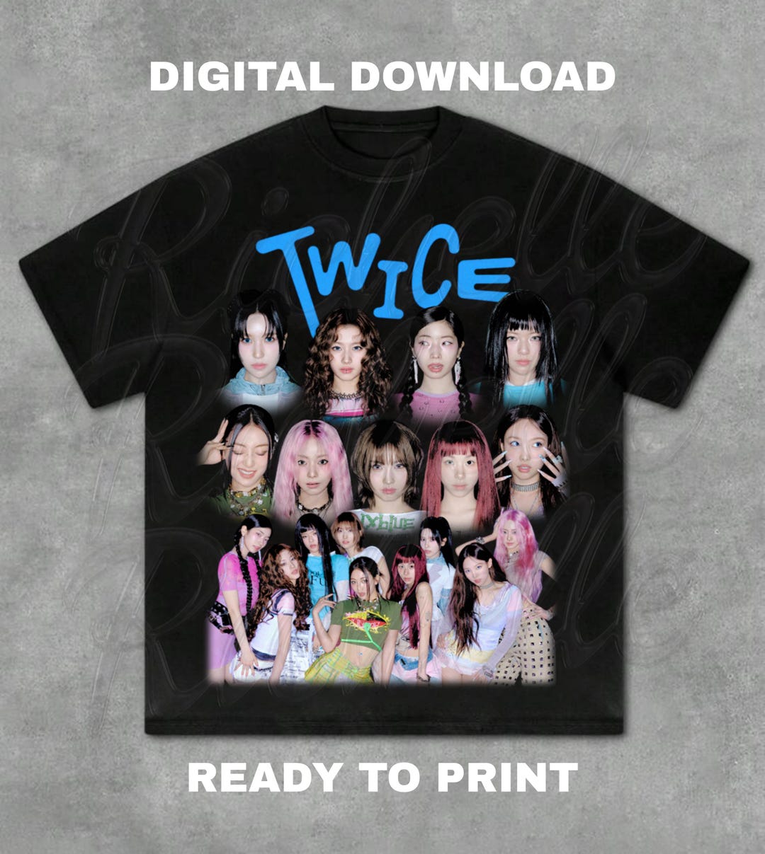 Twice T-shirt PNG Design, Retro K-pop Tee (digital Download) - Etsy