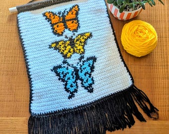 Crochet Pattern- Butterfly Tapestry
