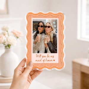 Custom Besties Photo Acrylic Block, Personalized Sister Acrylic Picture Frame, Desk Decor Gift, Soul Sister Gift, Bestie Birthday Plaque image 4