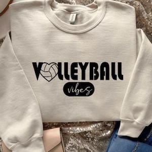 Volleyball Vibes SVG PNG: Game Day, Mom Shirt Design (digitale download)