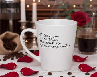 Coffee Lover Mug – Funny Valentine's Day Gift, 12oz