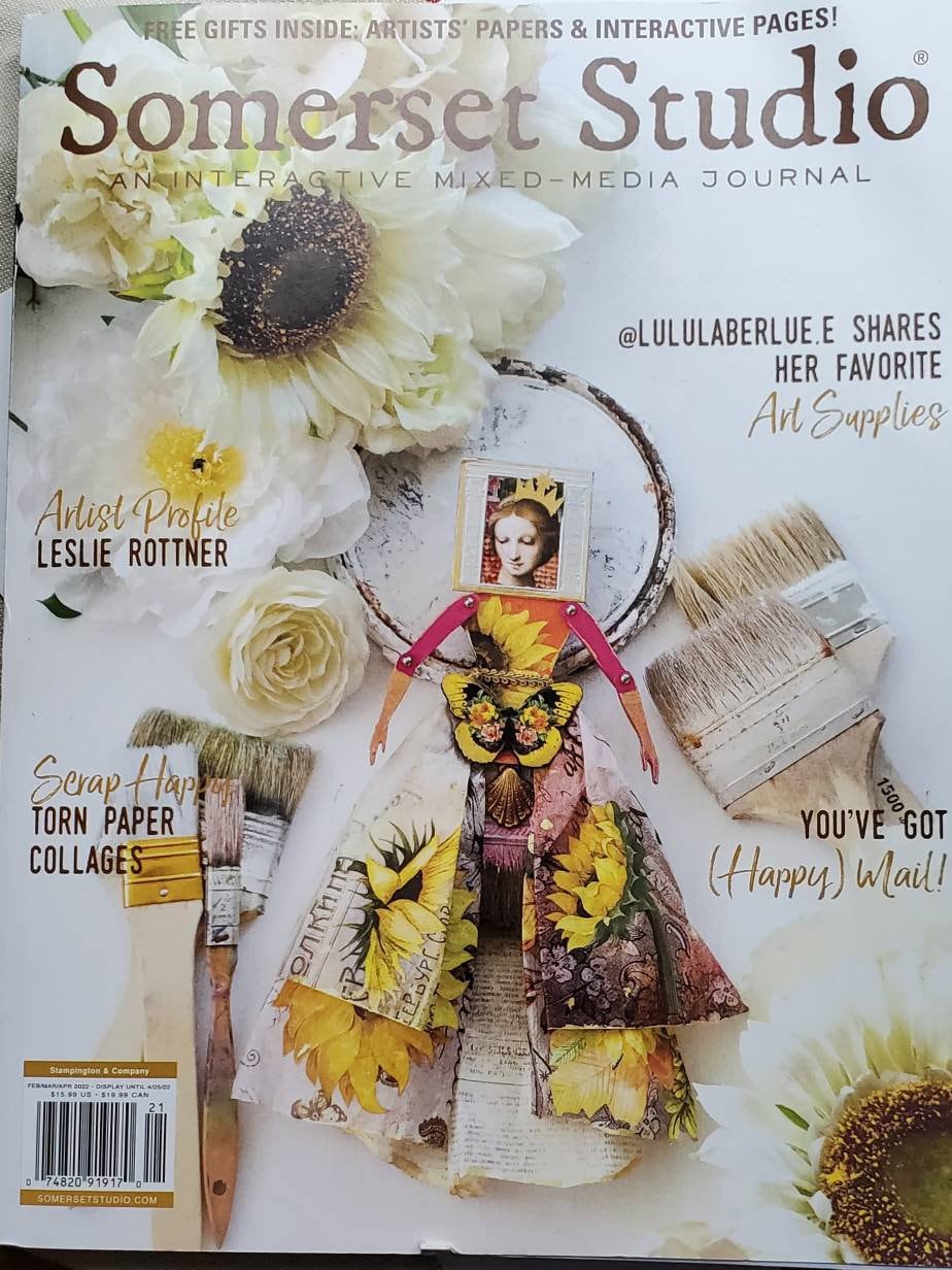 Beautiful OOAK Torn Paper Collage. Published in Somerset Studios